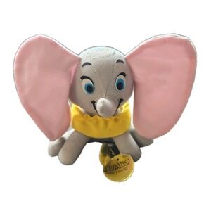 VINTAGE Dumbo Elephant Disney Plush Stuffed Animal 1960s No Hat Ripped Tag RARE